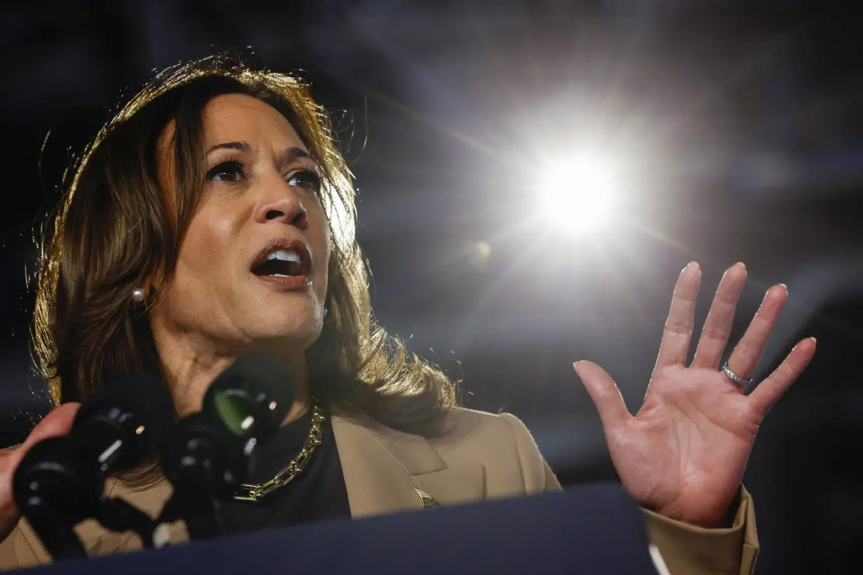 Democratic presidential nominee and U.S. Vice President Harris holds a campaign event in Arizona