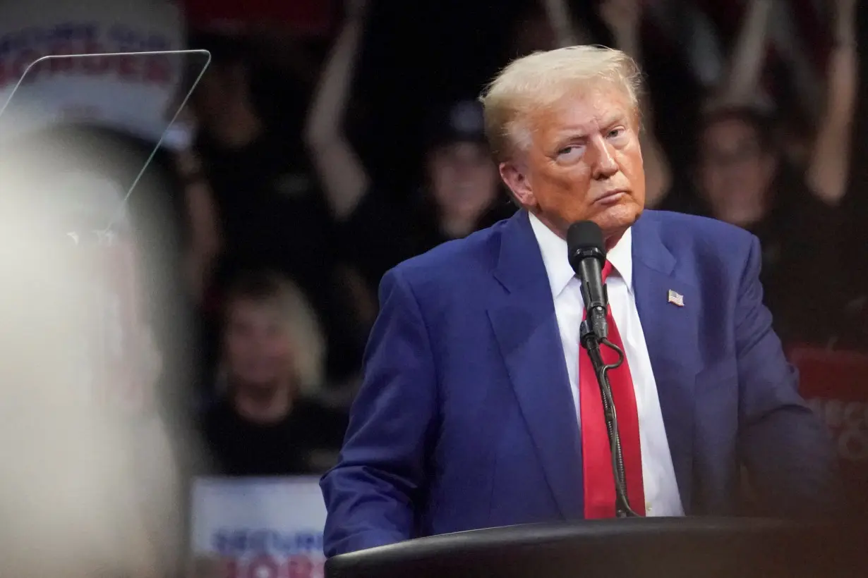 Republican presidential nominee Trump holds a rally in Prescott Valley