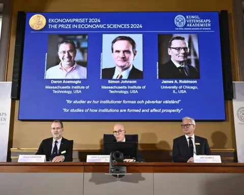 Nobel Prize in economics awarded to trio for explaining why some nations are rich and others poor