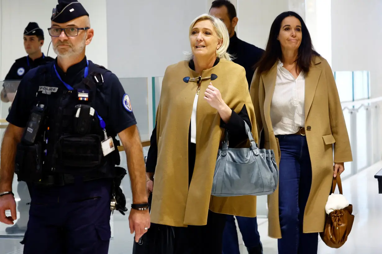 French far-right leader Marine Le Pen stands trial over alleged misuse of EU funds