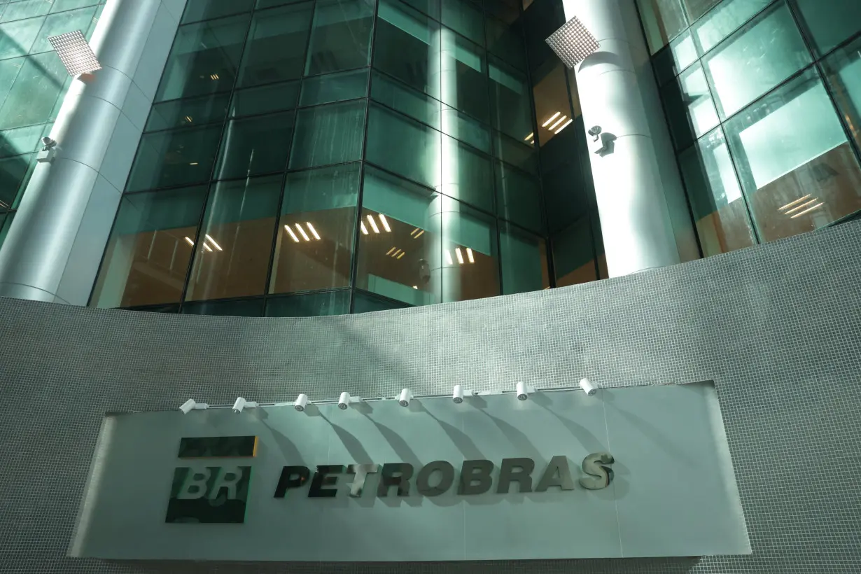 Brazil's state-run oil company Petrobras logo is pictured at its building in Rio de Janeiro