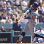 Mets offense explodes early to level series with Dodgers