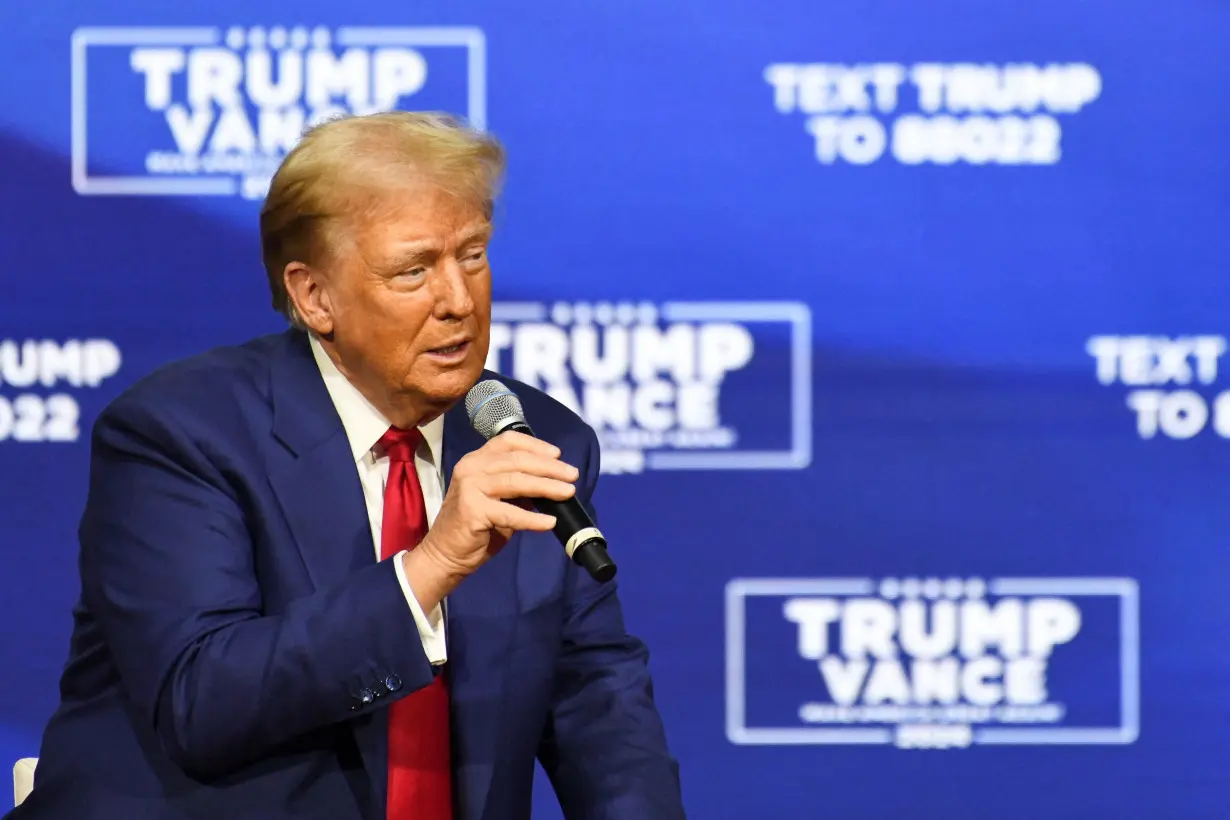 Republican presidential nominee former U.S. President Trump holds a campaign event in Pennsylvania