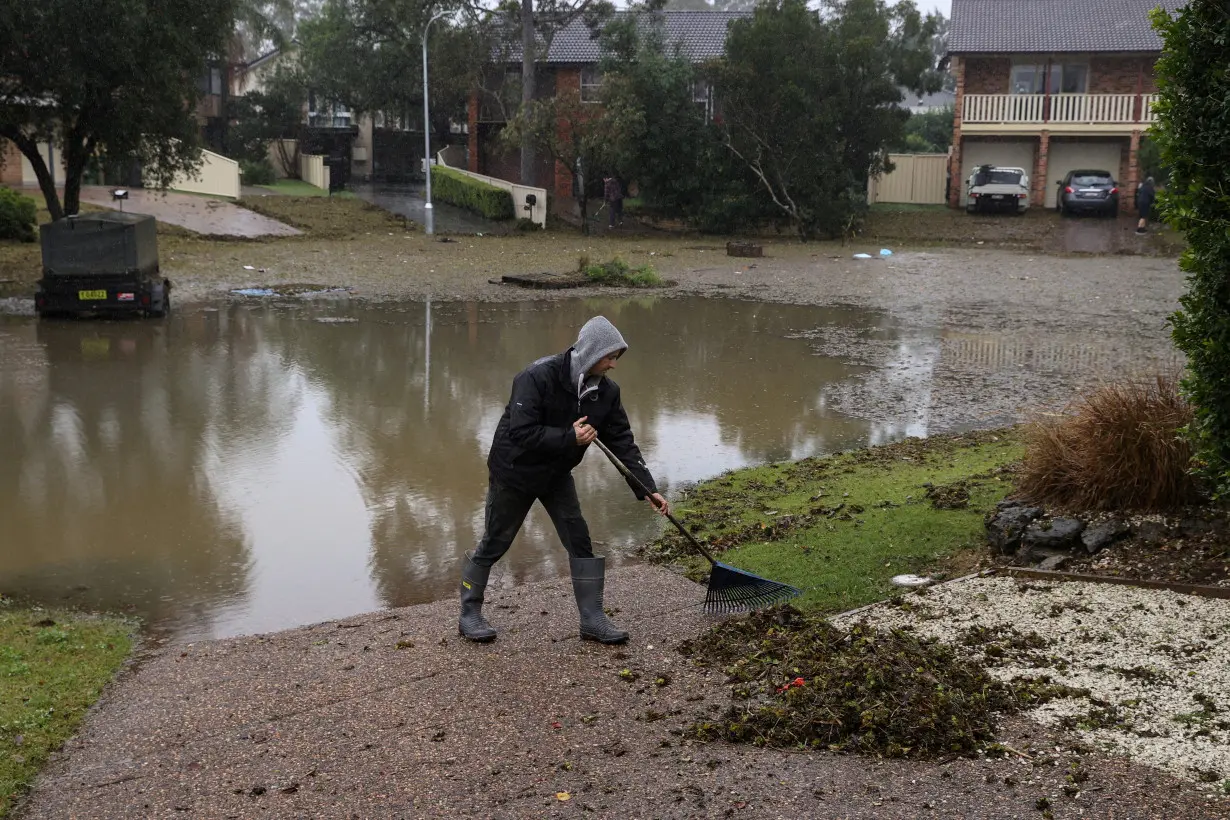 FILE PHOTO: Flooding from heavy rains affects western suburbs in Sydney