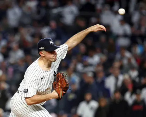 New York Yankees power past wild Cleveland Guardians in Game 1 of ALCS