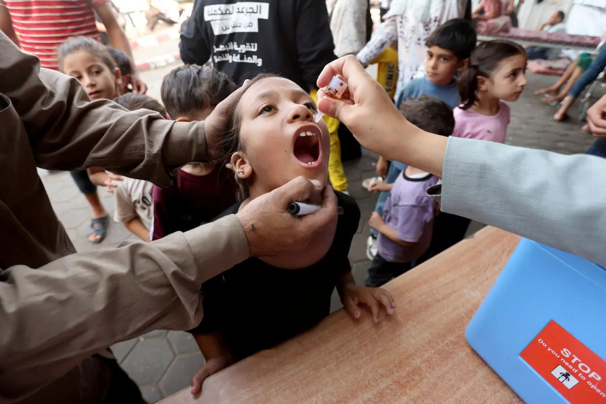 Second round of polio vaccination campaign in Gaza