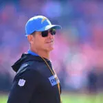 LA Chargers head coach Jim Harbaugh to wear heart monitor for two weeks after leaving Sunday’s game with ‘atrial flutter’