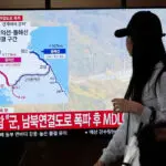 Video shows North Korea demolishing roads and railways linking to South Korea