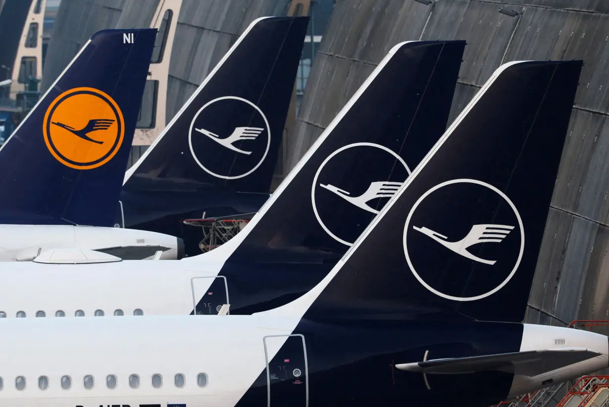 FILE PHOTO: Strike organised by Verdi union at Frankfurt Airport