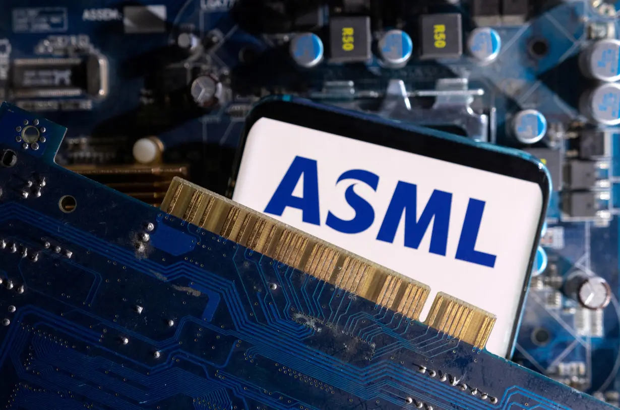 Illustration shows ASML logo