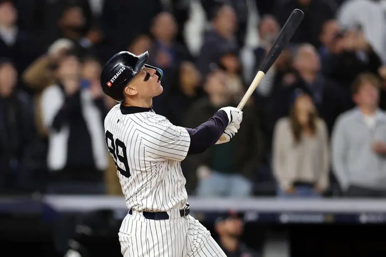 Judge hits first postseason HR as Yankees take 2-0 ALCS Lead.