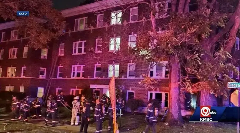 Firefighters rescue five people from Kansas City apartment building, fire caused by baseboard heater