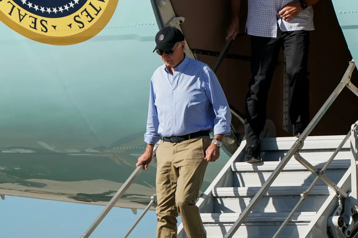 U.S. President Joe Biden visits storm-damaged areas, in Florida