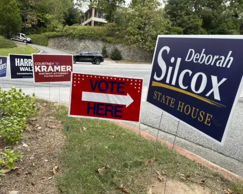 Georgians flock to cast ballots as early in-person voting begins