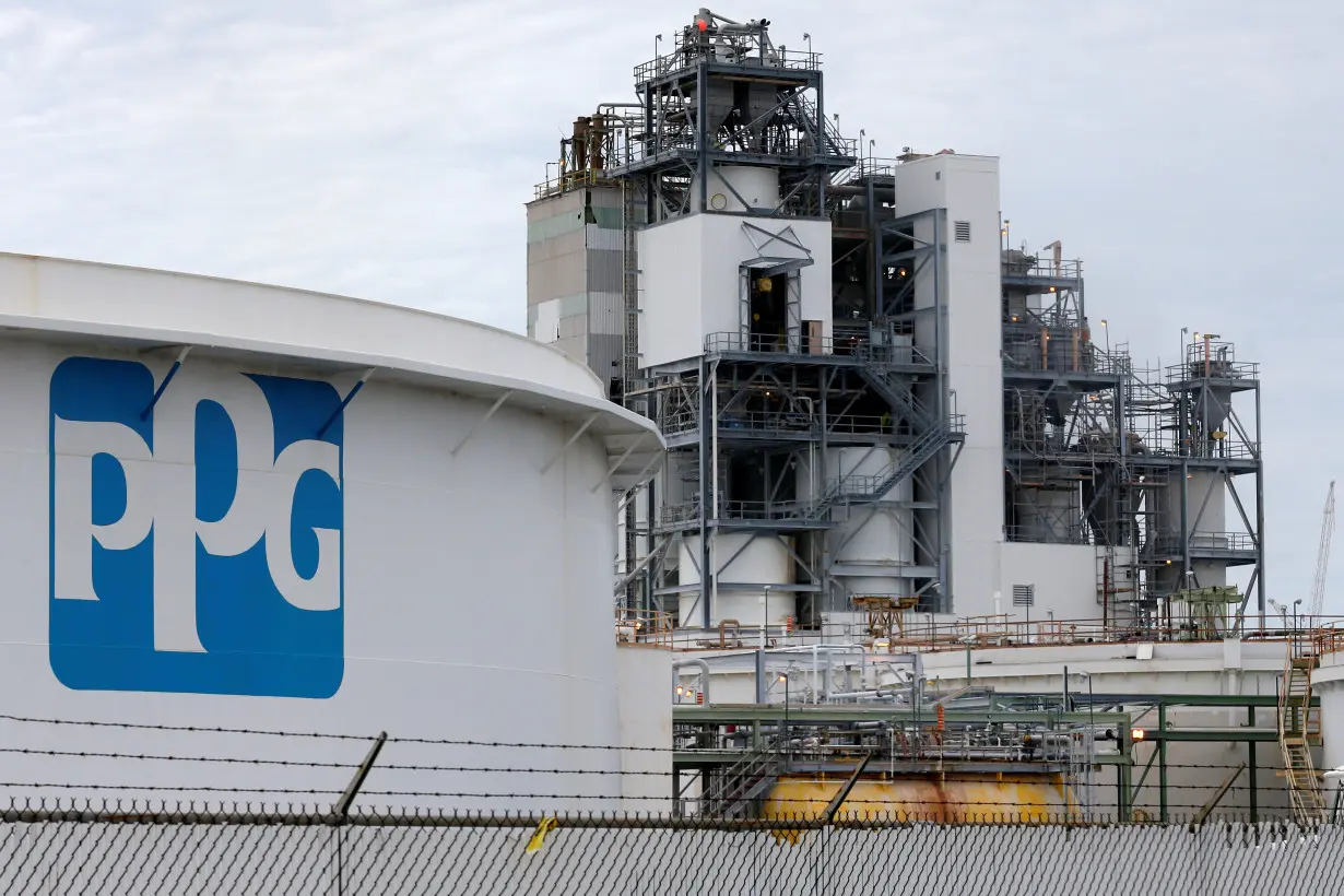 A PPG Industries plant is pictured in West Lake