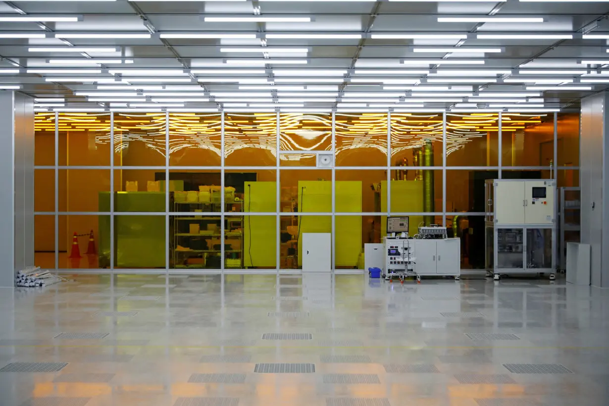 FILE PHOTO: Semiconductor testing equipments are seen at a clean room of National Nanofab Center in Daejeon