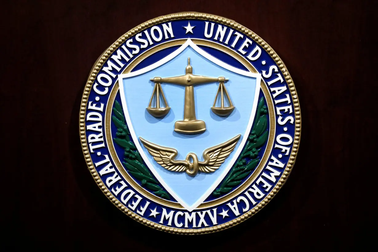 FILE PHOTO: Federal Trade Commission seal at the FTC Headquarters in Washington