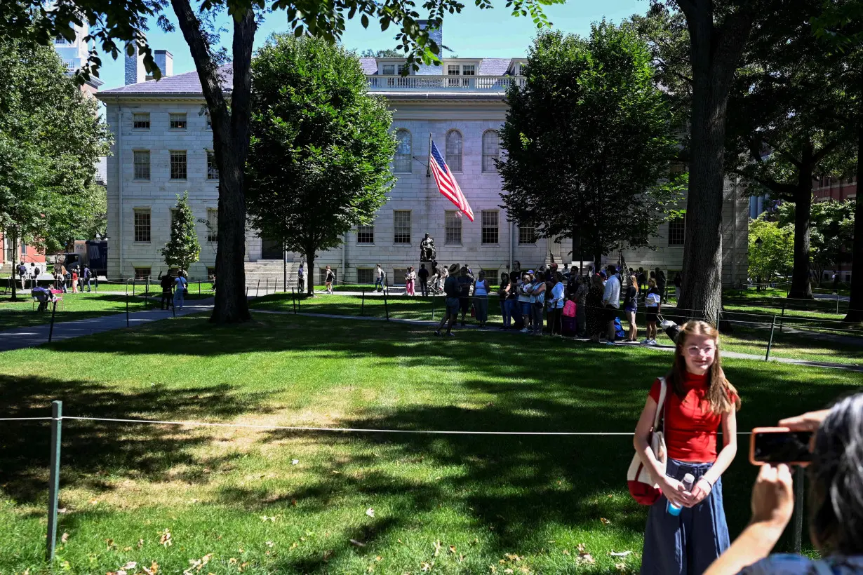 FILE PHOTO: First day of the fall semester at Harvard University in Cambridge