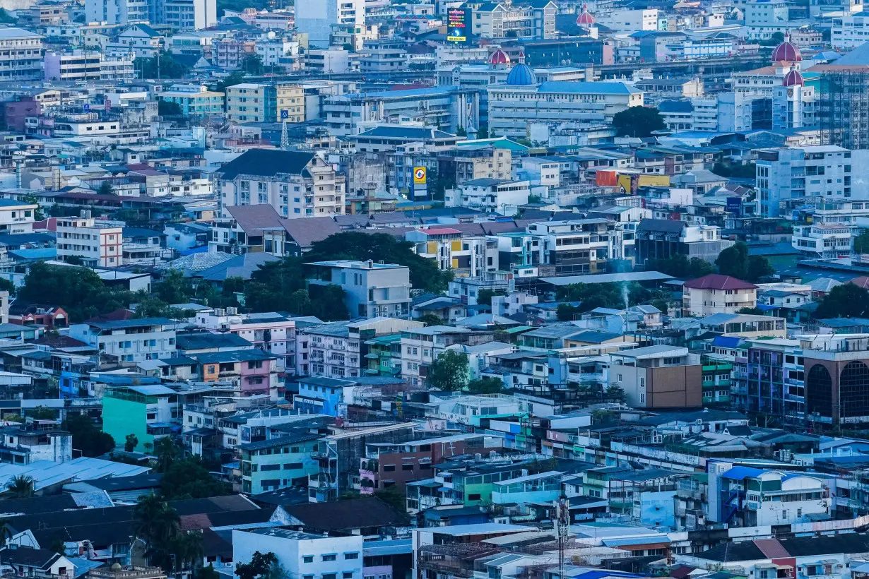 FILE PHOTO: Bangkok's skyline photographed during sunset in Bangkok