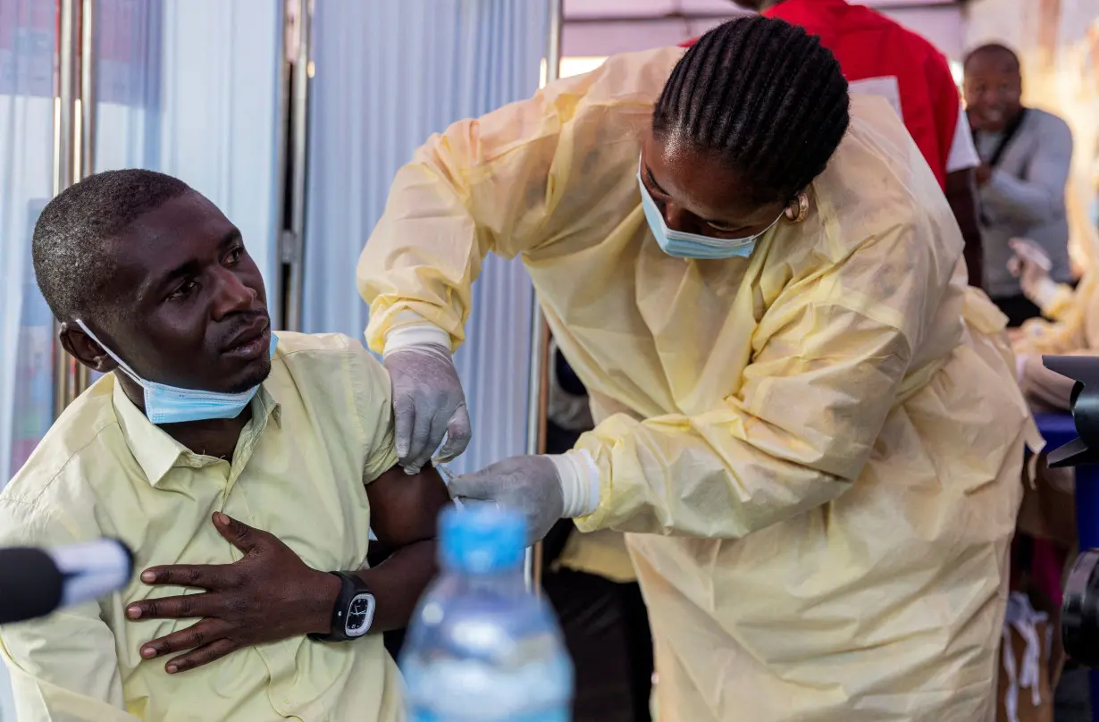 FILE PHOTO: Congo launches its first mpox vaccination campaign in Goma