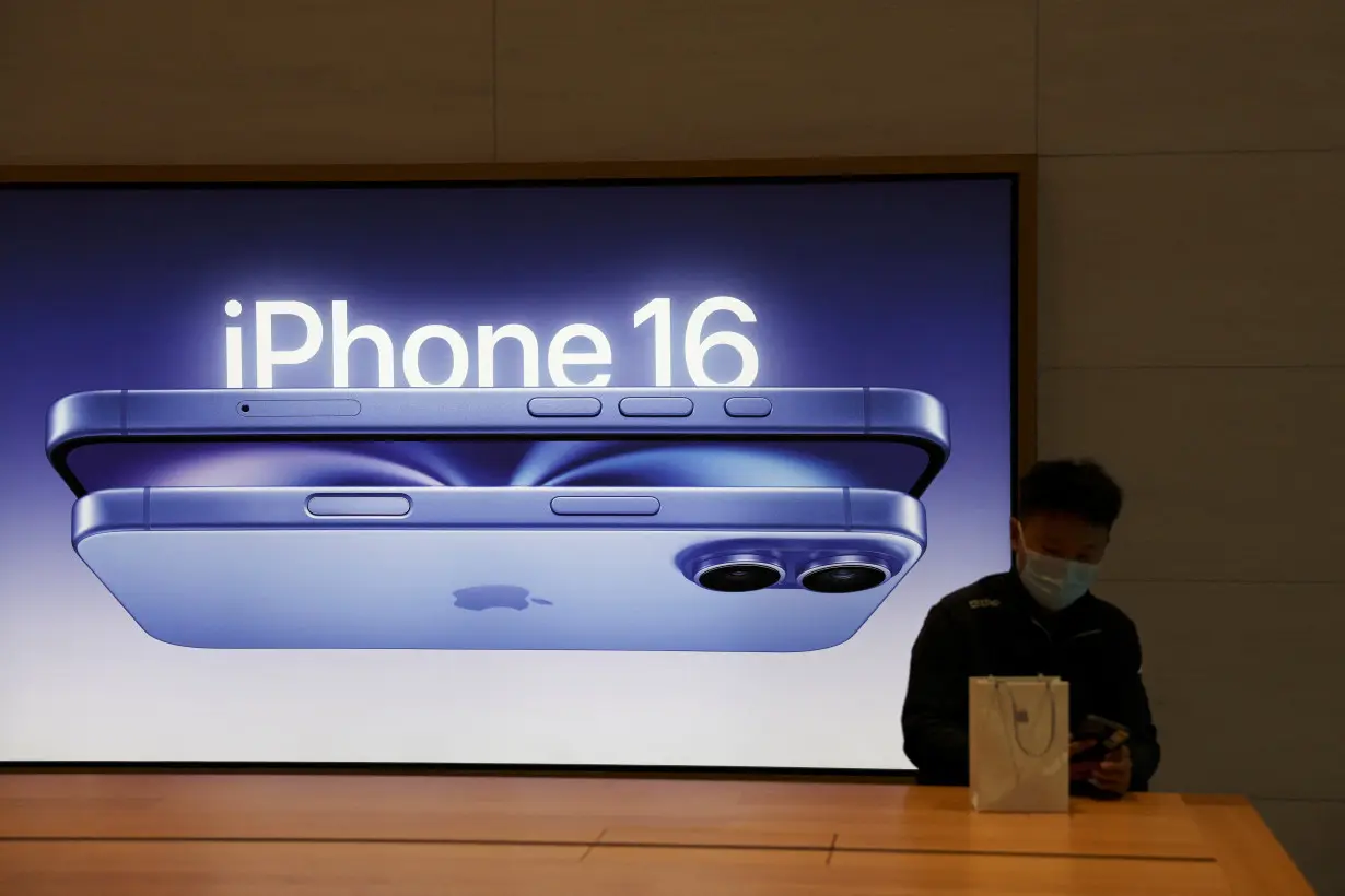 Apple's iPhone 16 series smartphones go on sale in Beijing