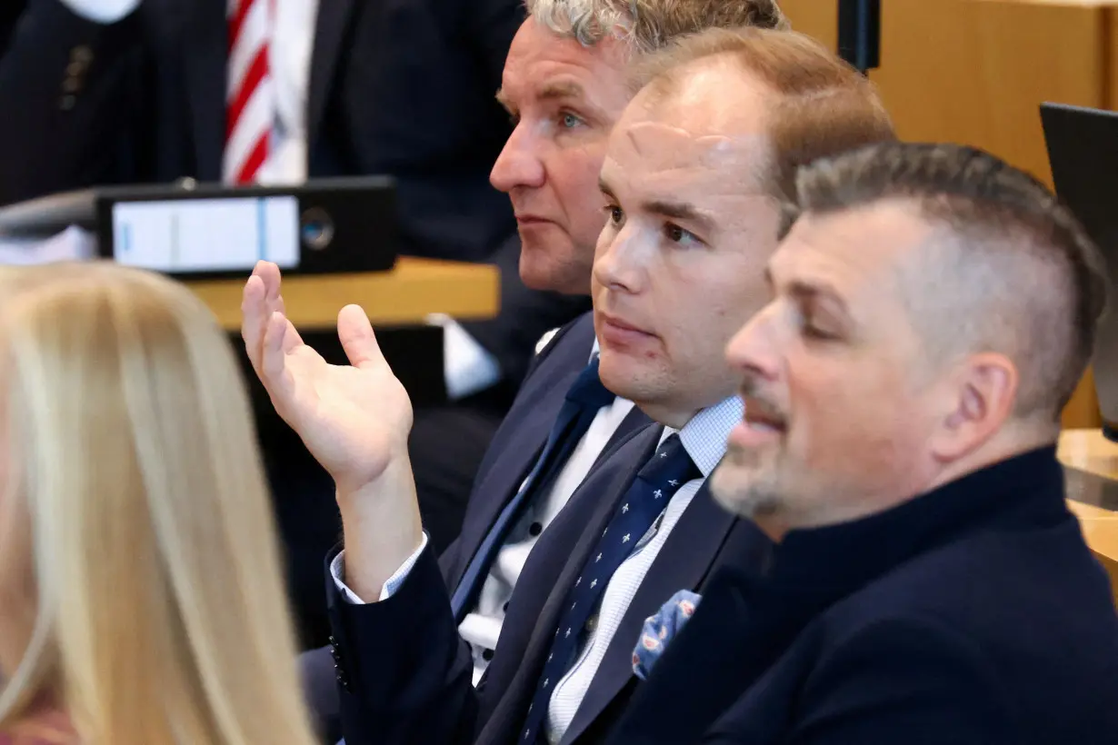 FILE PHOTO: Right-wing AfD as Thuringian State Parliament holds constituent session