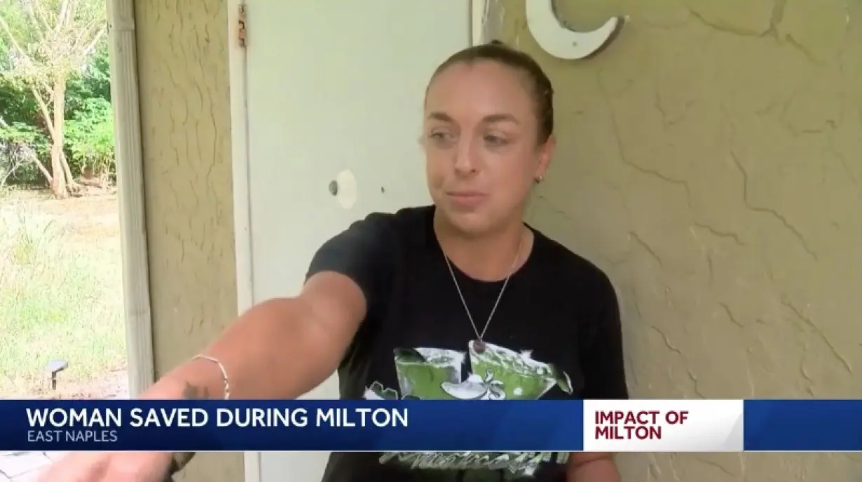 Naples woman rescued from flooded apartment during Hurricane Milton