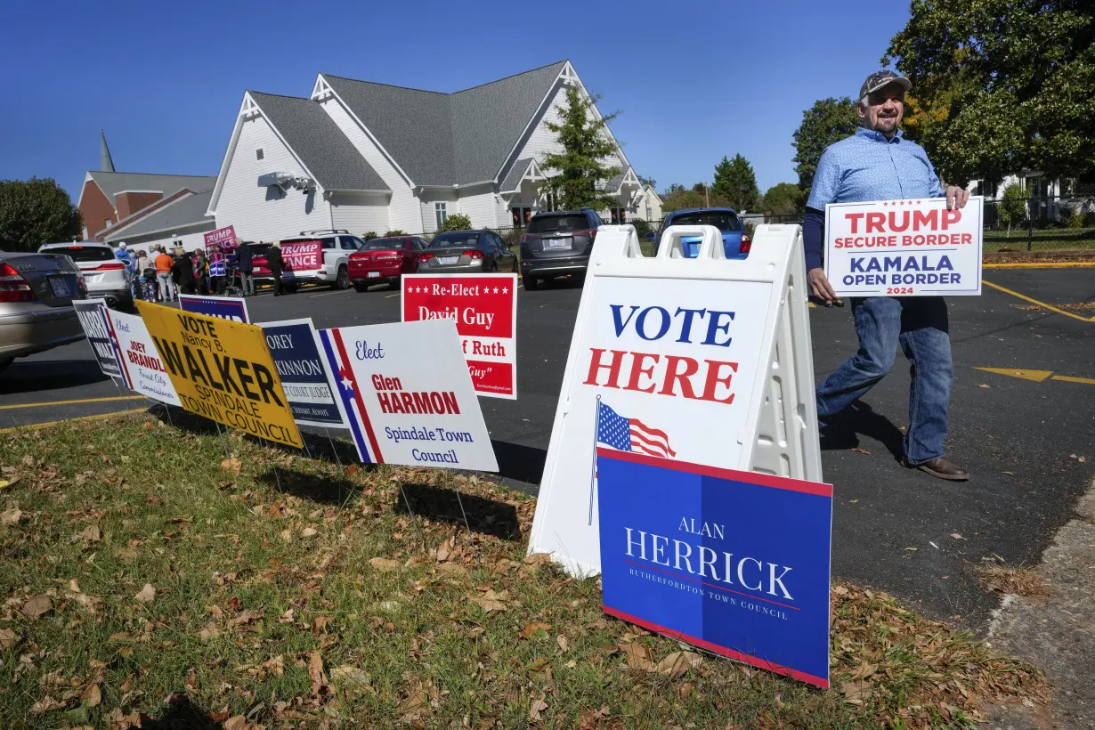 US Election 2024 North Carolina Early Voting