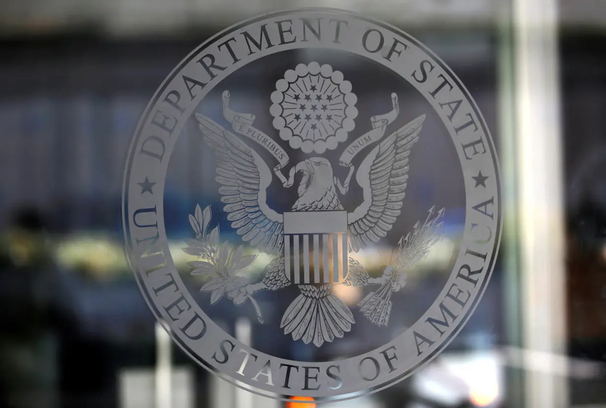 FILE PHOTO: The seal of the United States Department of State is seen in Washington