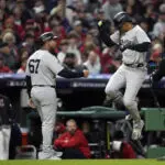 Yankees get to Guardians closer Clase for 2 runs in 9th, win 8-6 to take 3-1 ALCS lead