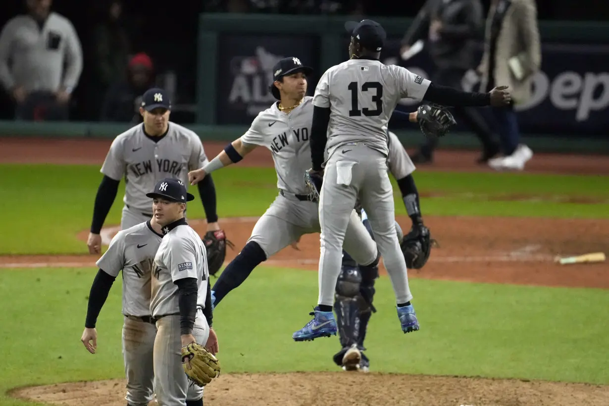 ALCS Yankees Guardians Baseball