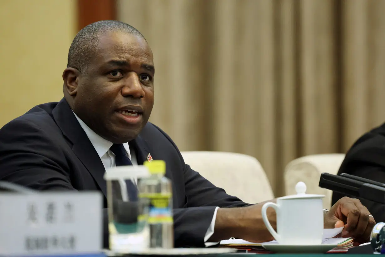 British Foreign Secretary David Lammy visits Beijing