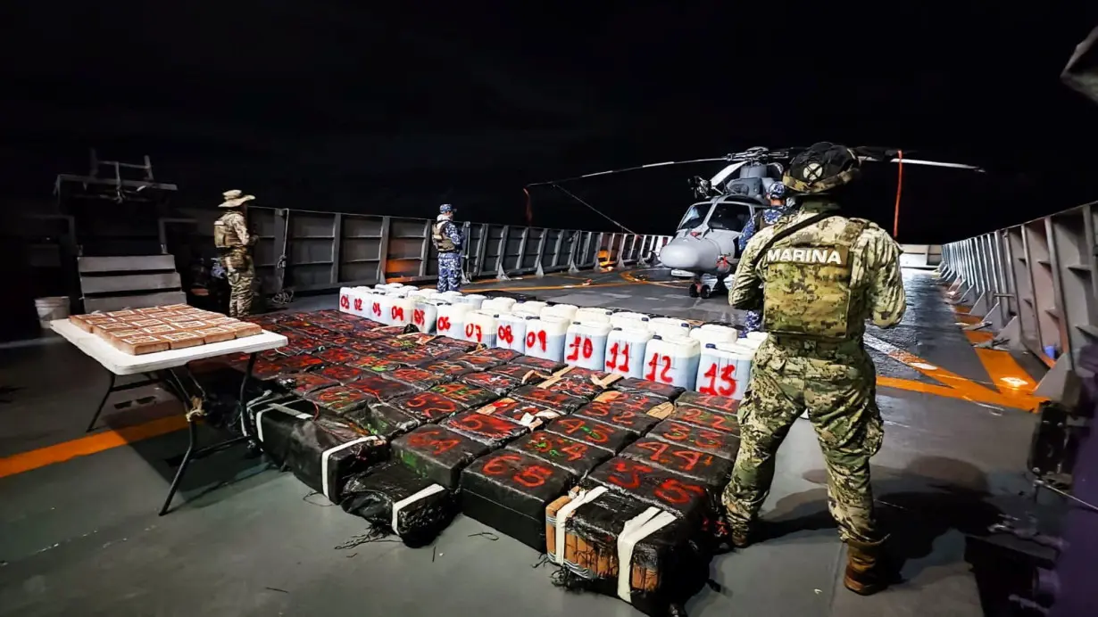 Mexico's navy seizes 8.4 tonnes of illicit cargo in record drug bust