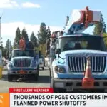 PG&E power shutoffs begin in Bay Area as high winds, fire danger increase