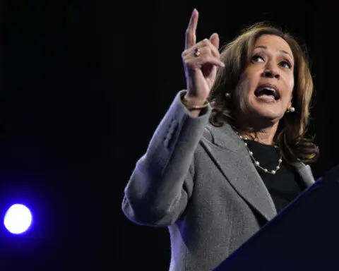 Harris says Trump is 'cruel' as she spotlights abortion restrictions in Georgia during early voting