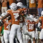 Texas TD against Georgia 2 plays after interception 1st wiped out by penalty and trash on field