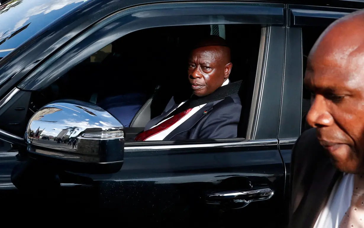 FILE PHOTO: Kenya's Deputy President Gachagua arrives to address legislators at the Parliament buildings in Nairobi