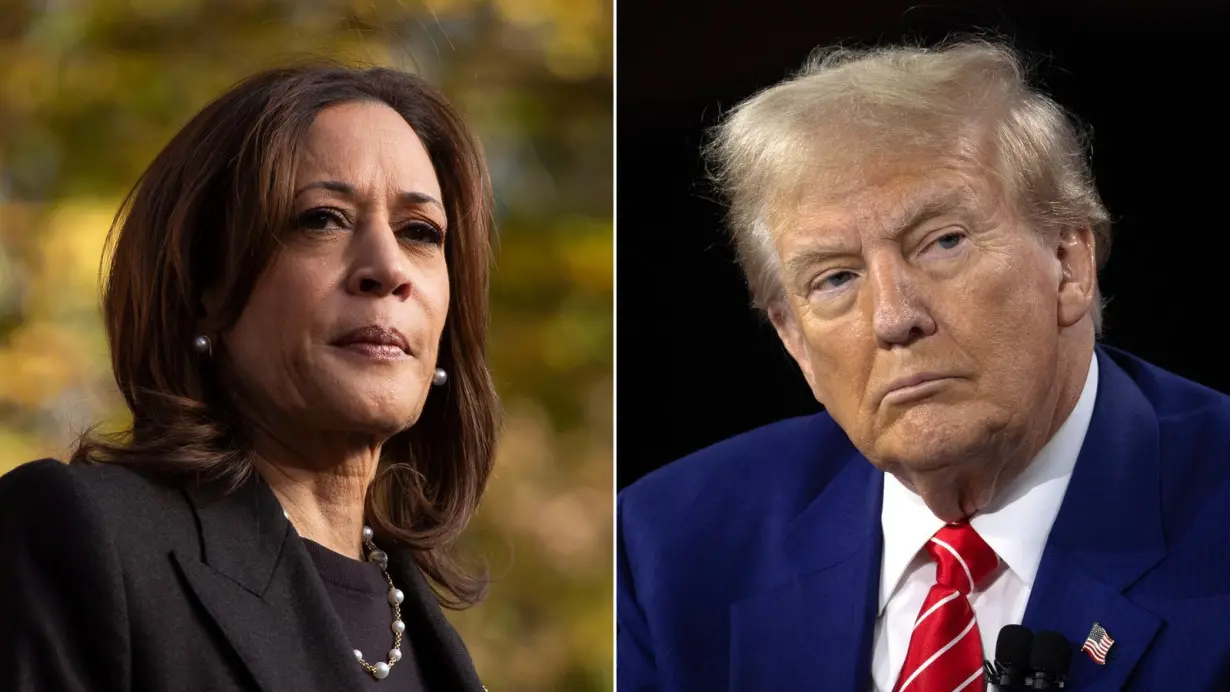 As Harris turns 60, Democrats cast Trump as old and 'unhinged'