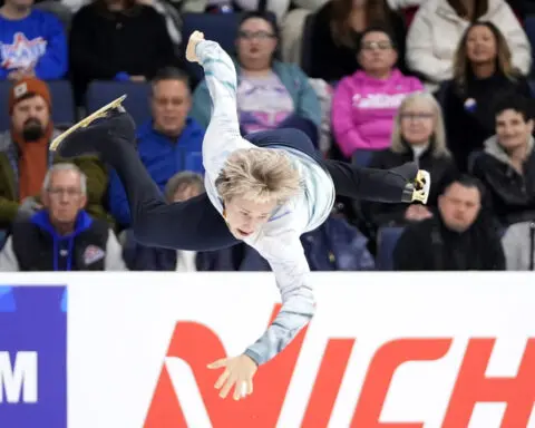 Ilia Malinin lands 4 quads — and a backflip — to win his third straight Skate America title