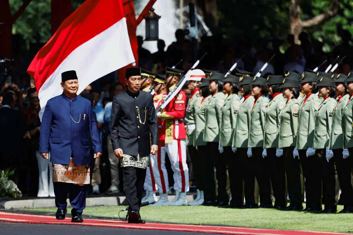 Handover ceremony of Indonesia's new President, in Jakarta