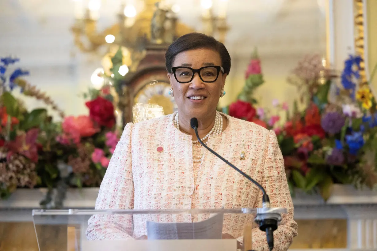 Britain's King Charles meets Commonwealth Leaders at Marlborough House, London