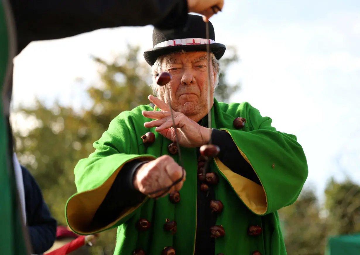 FILE PHOTO: Annual World Conker Championships, in Southwick