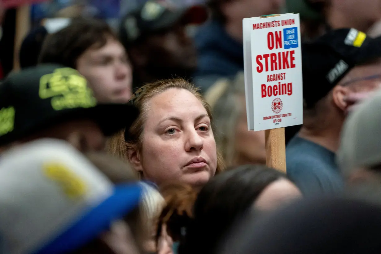 Boeing workers rally during ongoing strike in Seattle