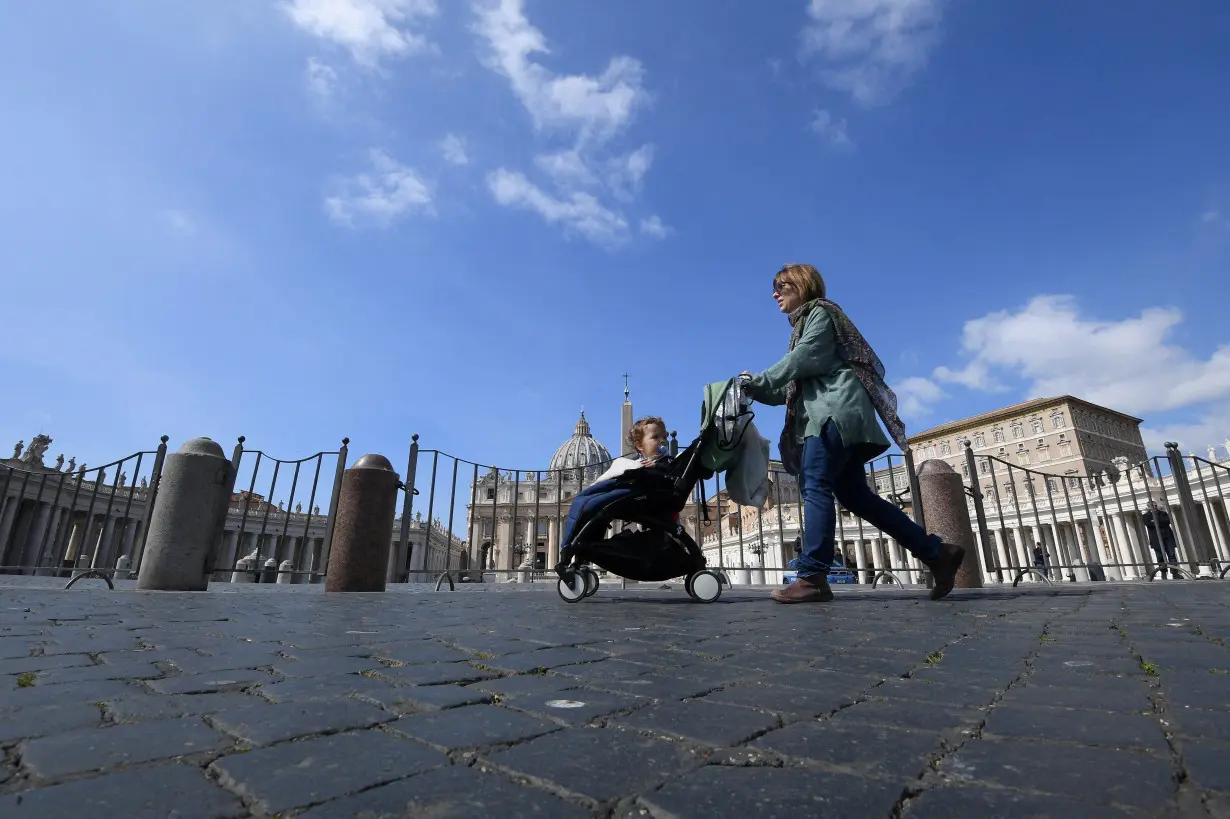 FILE PHOTO: Day six of Italy's nationwide coronavirus lockdown, in Rome