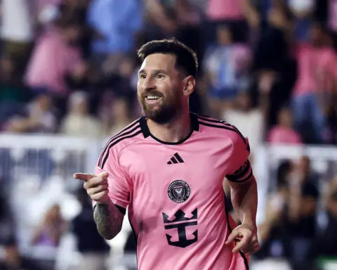 Lionel Messi becomes Inter Miami’s all-time leading goal scorer after 11-minute hat-trick helps team to record point total