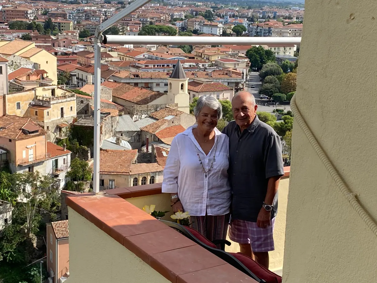 Italian dream: US couple Tony Smarrelli, 74, and his wife Francine, 75, moved to Italy from the US in December 2023.