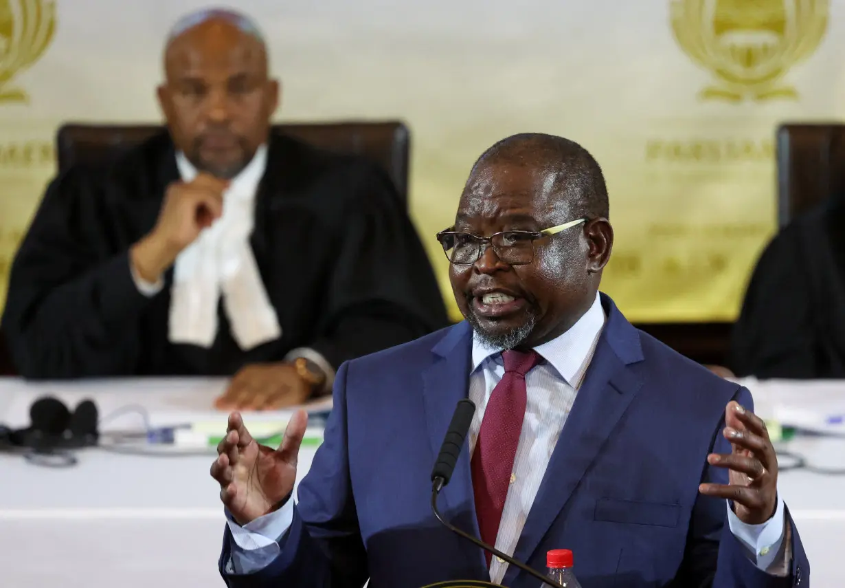 South Africa's Finance Minister Godongwana presents 2024 budget in Cape Town