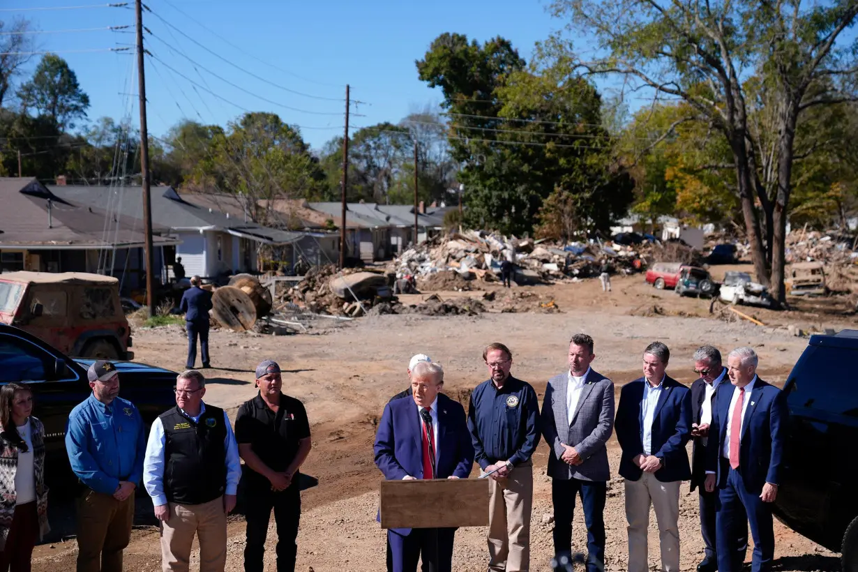 Fact check: Trump repeats debunked lies about FEMA's hurricane response during North Carolina visit