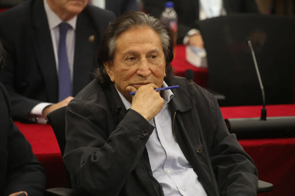 Peru's former President Alejandro Toledo appears in court in Lima