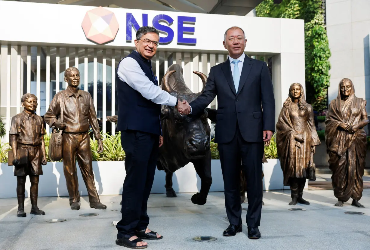 Listing ceremony of Hyundai Motor India Limited at NSE, in Mumbai